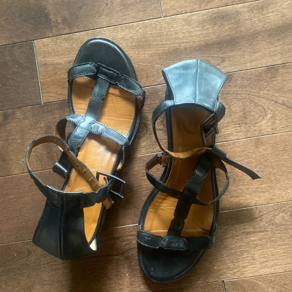 Aquatalia leather sandals 7.5 - Made in Italy - Picture 1 of 7